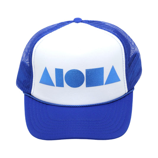 BLUE/WHITE/BLUE Adult Trucker