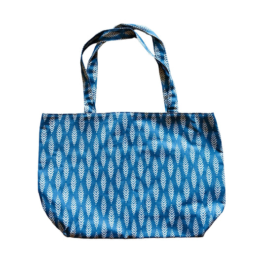 Oneloa BLUE CHEVRON Canvas Totebag