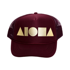 MAROON GOLD Youth Trucker