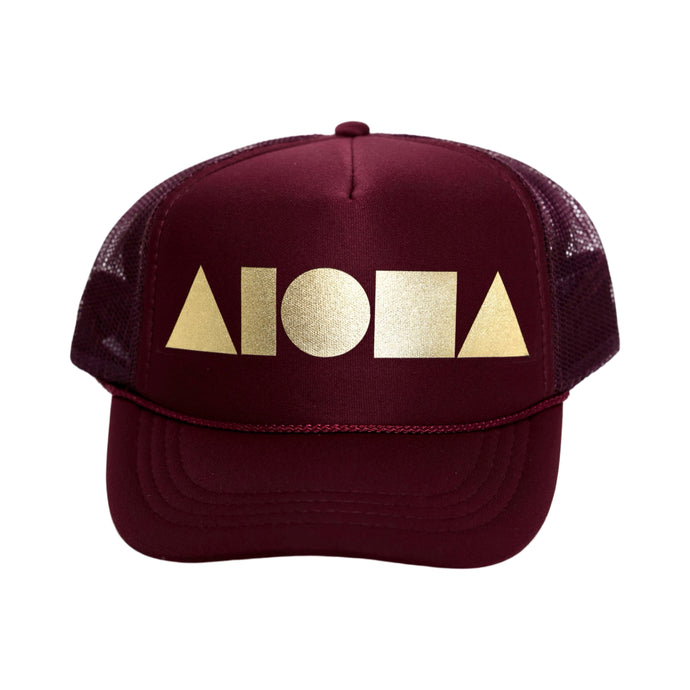 MAROON GOLD Youth Trucker