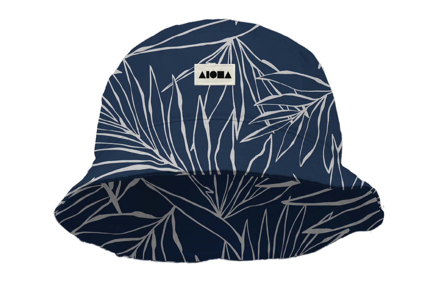 GOLDIE Navy Leaves Bucket Hat