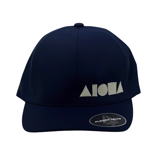 NAVY FLEXFIT Tan Aloha Shapes Logo