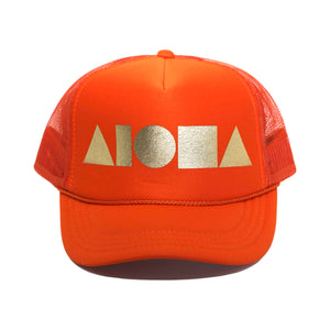 ORANGE GOLD Youth Trucker Hat