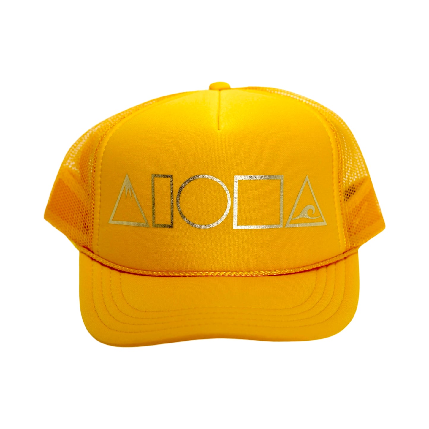 MAUKA TO MAKAI Yellow/Gold Youth Trucker