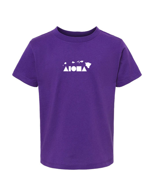 ISLAND SHAPES Purple Toddler Tee