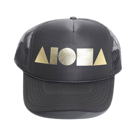 DARK GREY/GOLD Adult Trucker