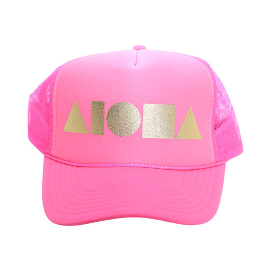 PINK/GOLD Adult Trucker