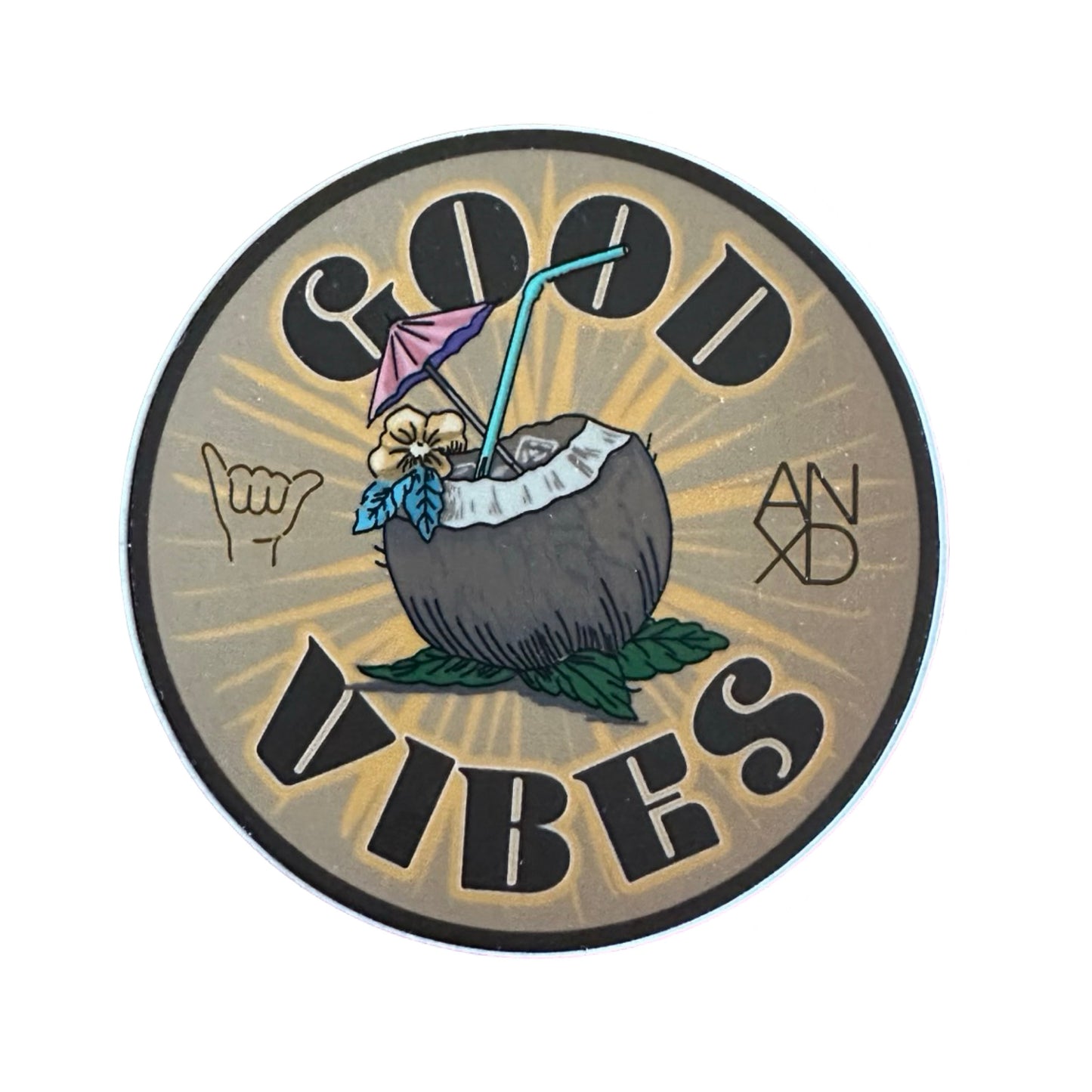 GOOD VIBES ANXD Sticker