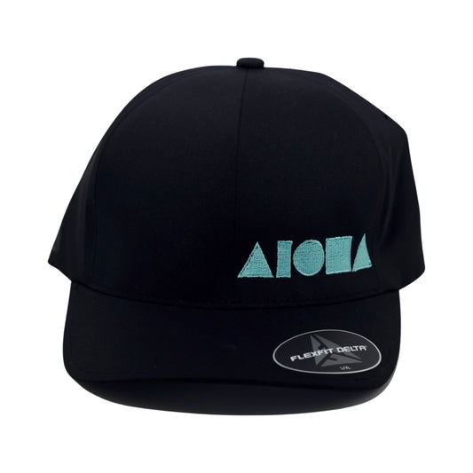 BLACK FLEXFIT Blue Aloha Shapes Logo