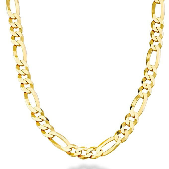 5mm Figaro Chain - Men's: 22" (Most Popular)