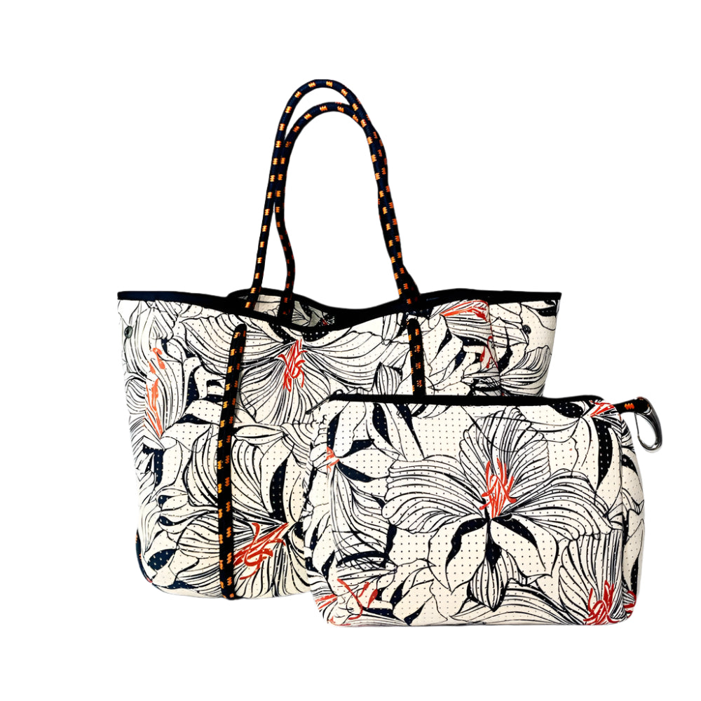 EVERYDAY TOTE BAG - HIBISCUS