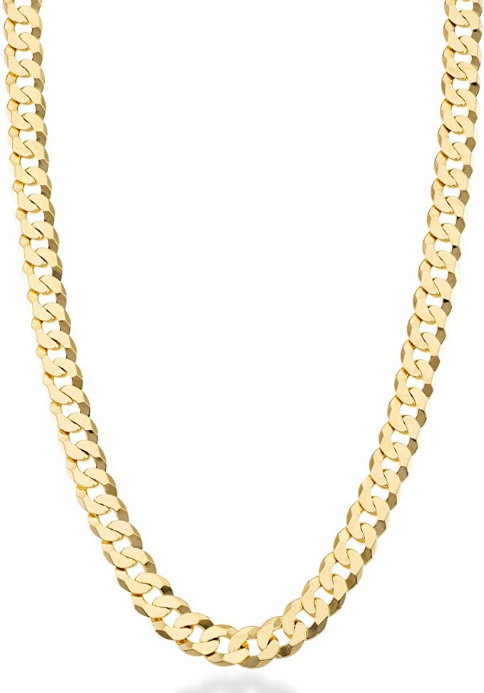 7mm Cuban Link Chain - Men's: 22" (Most Popular)