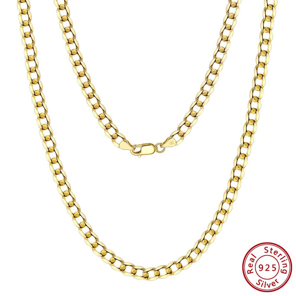 5mm Cuban Link Chain - Men's: 22" (Most Popular)