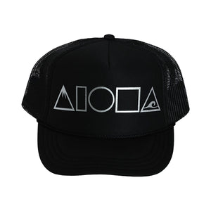 MAUKA TO MAKAI Black/Silver Youth Trucker