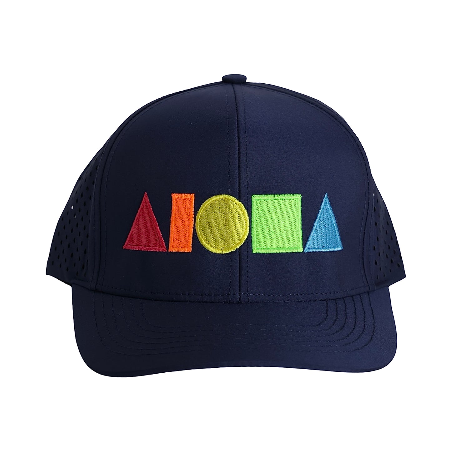 RAINBOW NAVY Water Resistant Adult Curved Bill Snapback