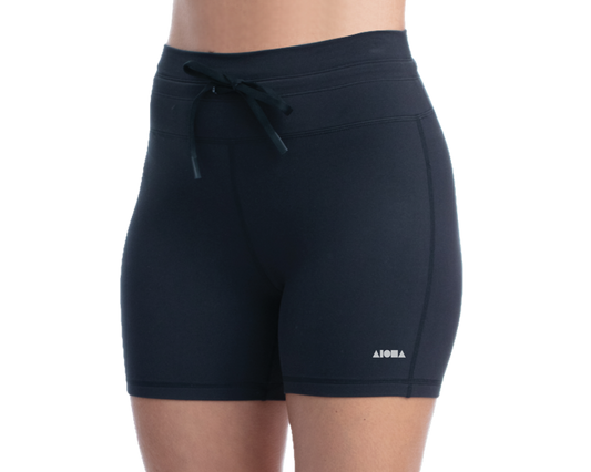 KALANI Black Womens Athletic Performance Shorts