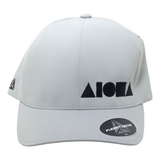 LIGHT GREY FLEXFIT Black Aloha Shapes Logo