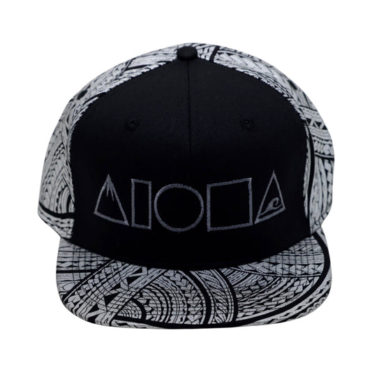 MAUKA TO MAKAI Silver Tau Tau Adult Snapback