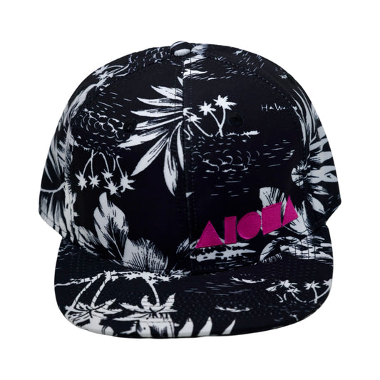 BLK/WHT Pink PARADISE Adult Snapback