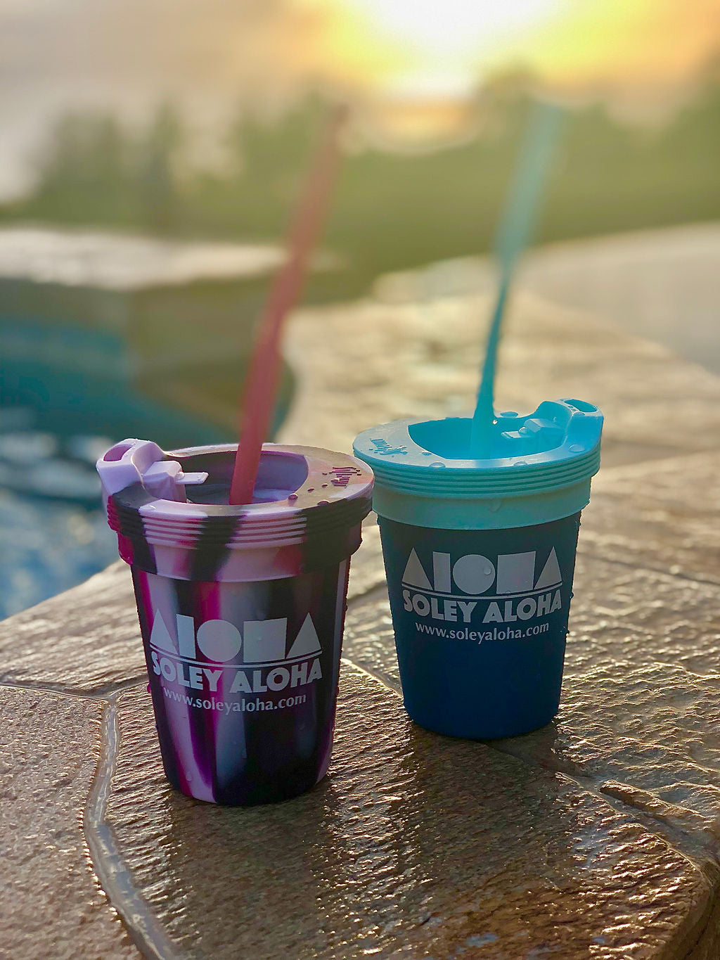Aloha Shapes Silicone Kids Tumbler (Lid & Straw included) – Soley Aloha  Boutique and Gallery